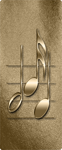 Music Notes Bronze
